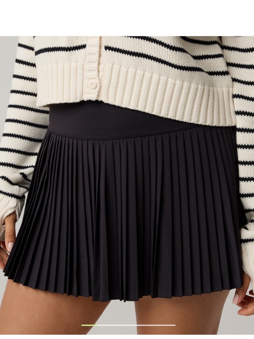 Aerie OFFLINE All Aces Tennis Skort Black Medium
